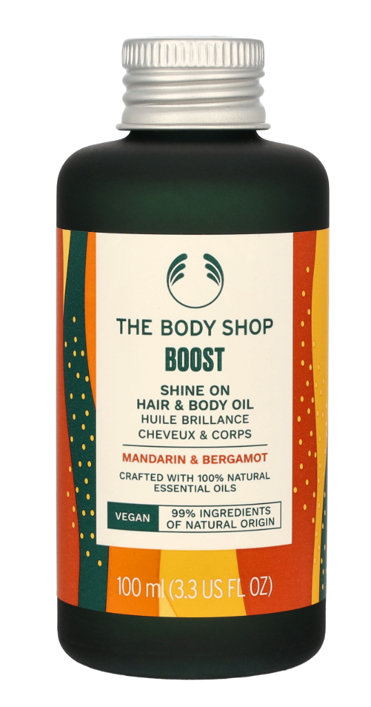 The Body Shop Boost Shine On Hair &amp; Body Oil 100 ml