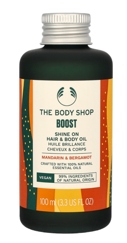 The Body Shop Boost Shine On Hair &amp; Body Oil 100 ml