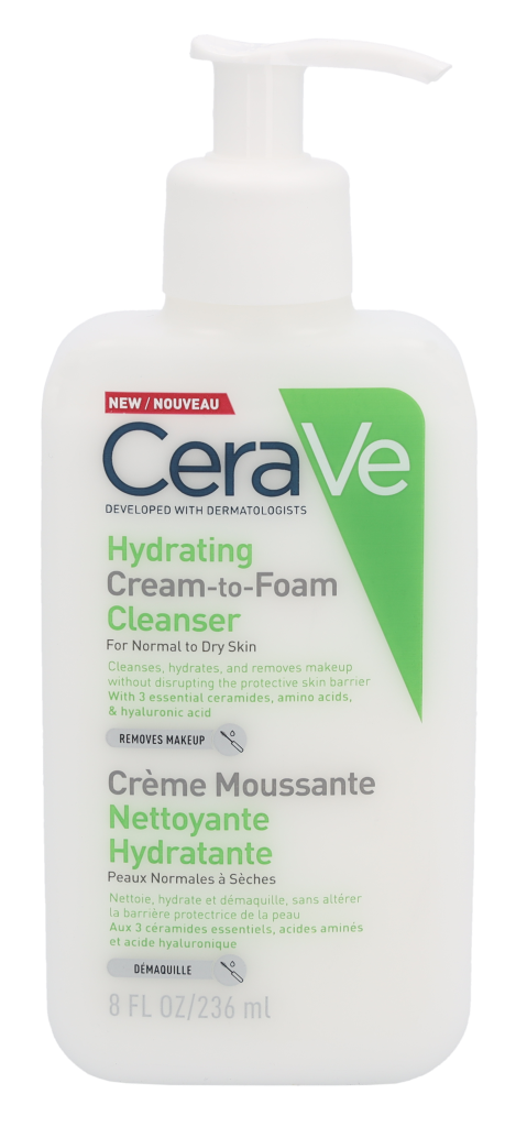CeraVe Limpiador Crema-Espuma Hidratante 236 ml