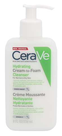 CeraVe Limpiador Crema-Espuma Hidratante 236 ml