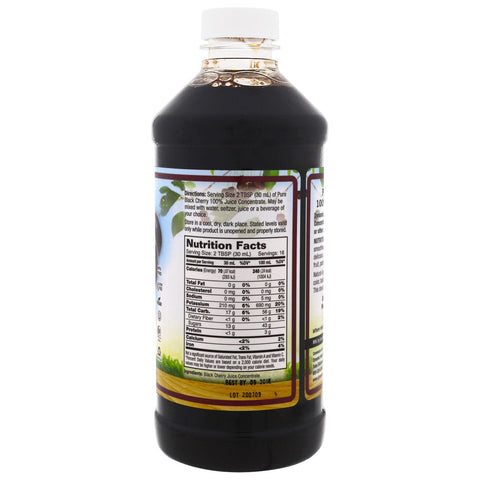 Dynamic Health  Laboratories, Pure Black Cherry, 100% Juice Concentrate, Unsweetened, 16 fl oz (473 ml)