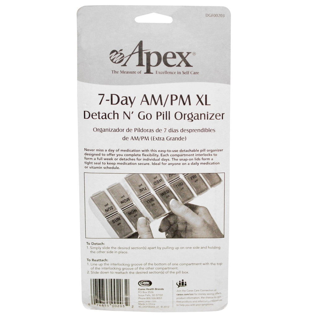 Apex, 7-Day AM/PM XL, 1 Pill Organizer