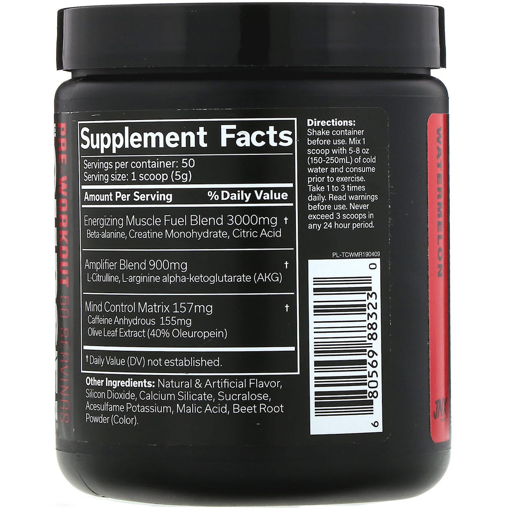 JNX Sports, The Curse, Pre-Entrenamiento, Sandía, 8,8 oz (250 g)