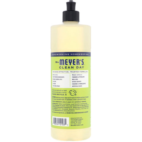 Mrs. Meyers Clean Day, Dish Soap, Lemon Verbena Scent, 16 fl oz (473 ml)