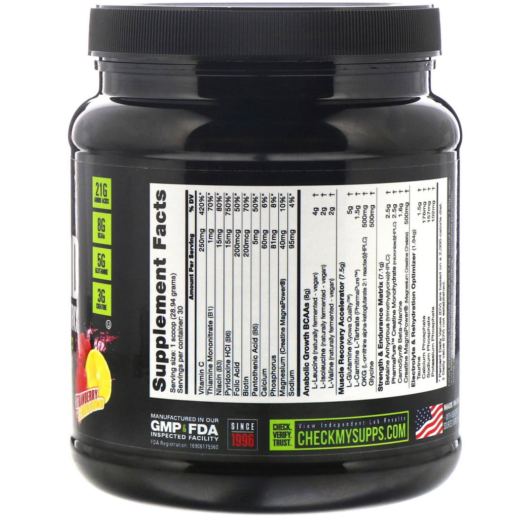 NutraBio Labs, Reload Recovery Matrix, Strawberry Lemon Bomb, 1.91 lb (868 g)