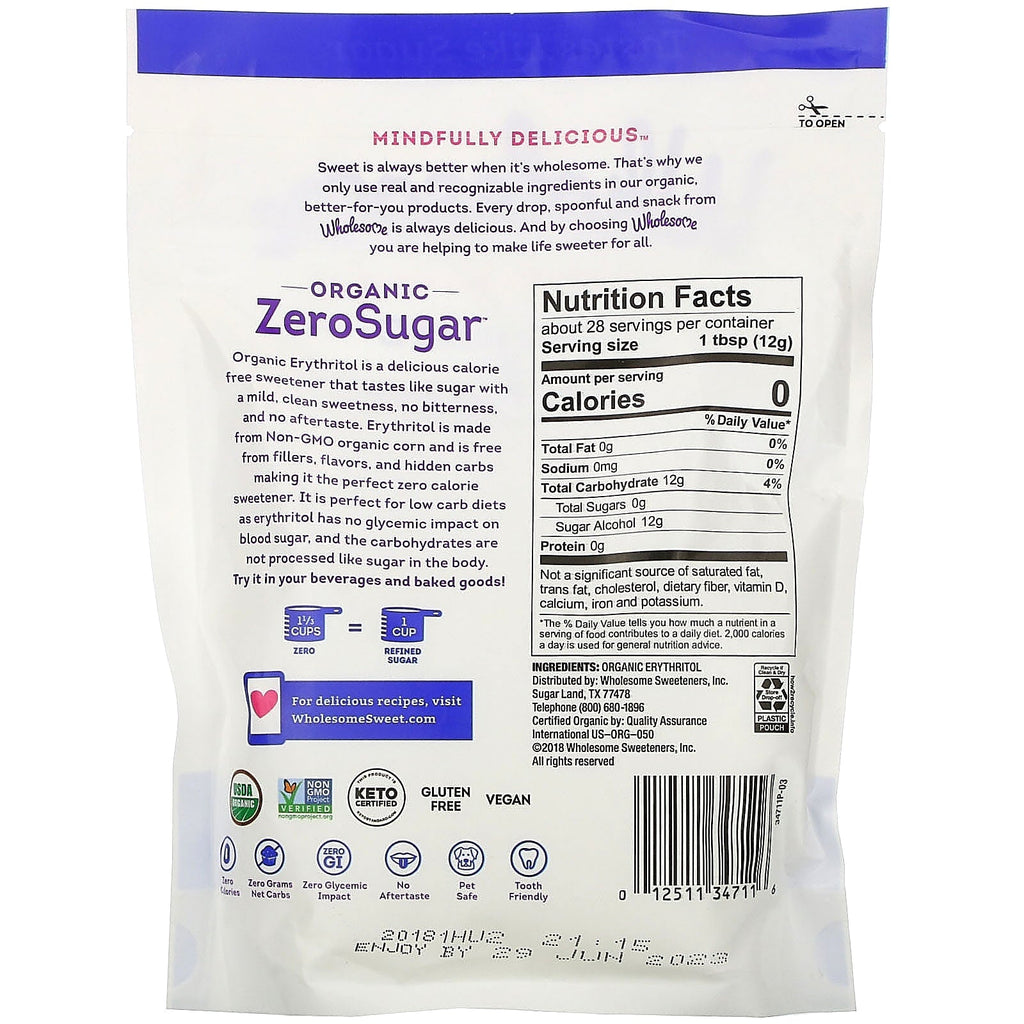 Wholesome,  ZeroSugar, 12 oz (340 g)