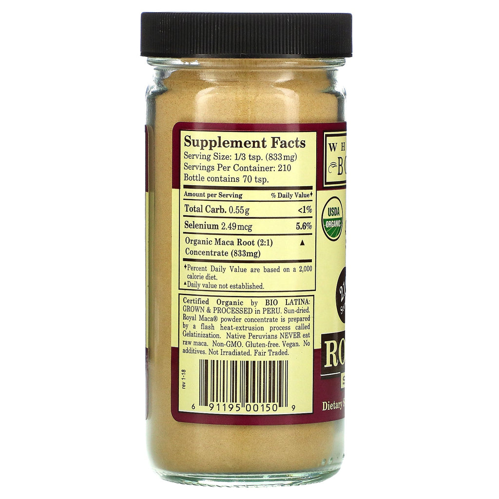 Whole World Botanicals, Royal Maca, Superfood, 6.17 oz (175 g)