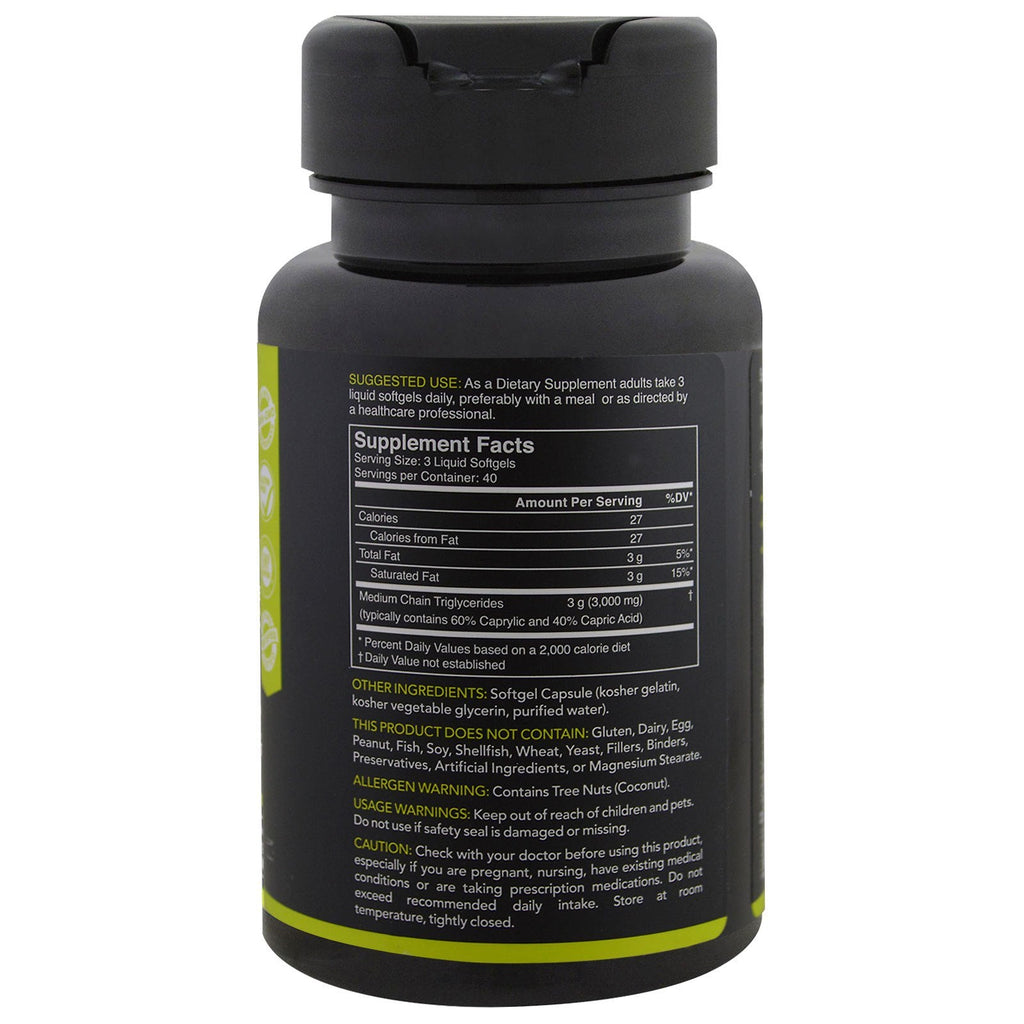 Sports Research, MCT Oil, 1,000 mg, 120 Softgels