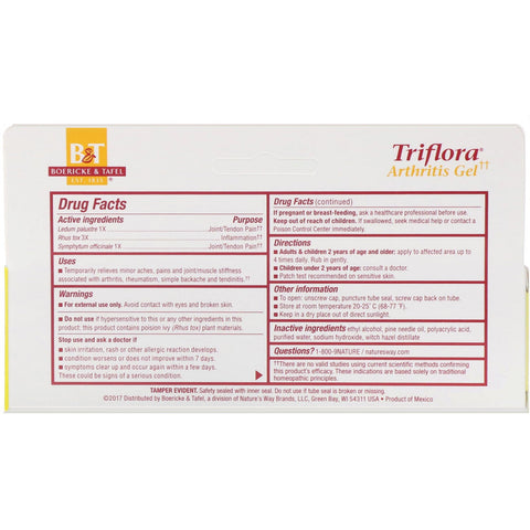 Boericke & Tafel, Triflora Arthritis Gel, 2.75 oz (78 g)