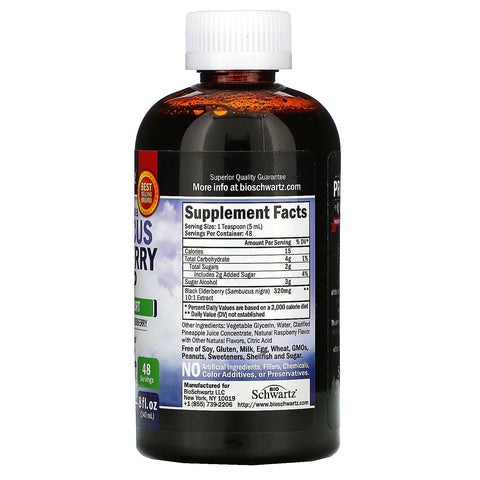 BioSchwartz, Sambucus Hyldebærsirup, 8 fl oz (240 ml)