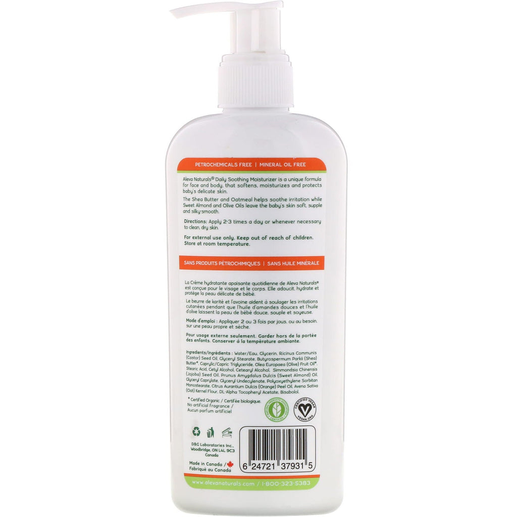 Aleva Naturals, Daily Soothing Moisturizer, 8,0 fl oz (240 ml)