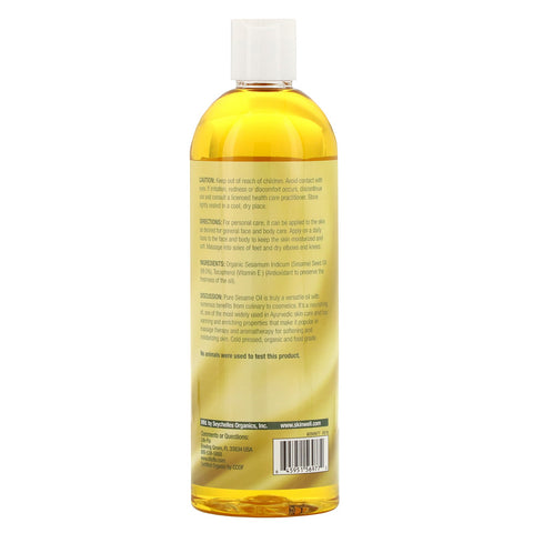 Life-flo, Aceite de sésamo puro, Cuidado de la piel, 16 fl oz (473 ml)