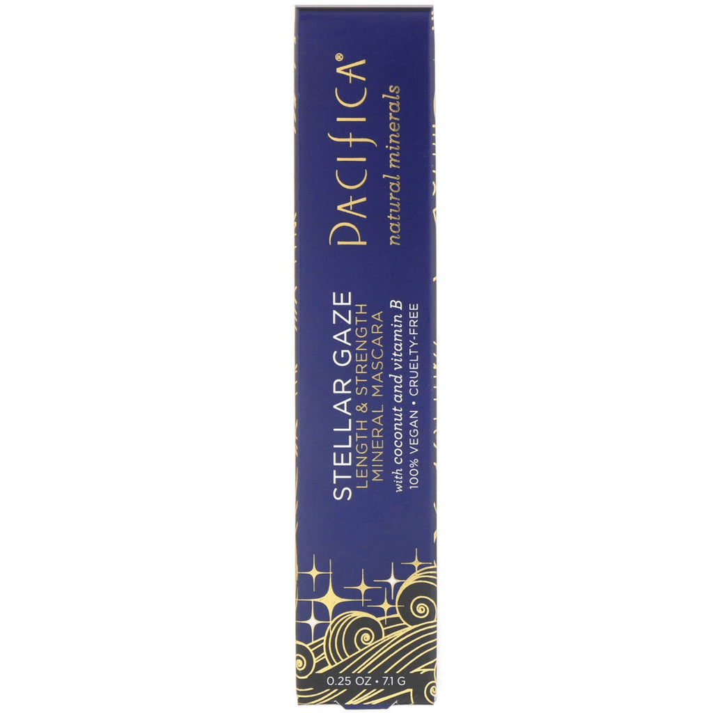 Pacifica, Stellar Gaze, máscara mineral para longitud y fuerza, negro supernova, 7,1 g (0,25 oz)