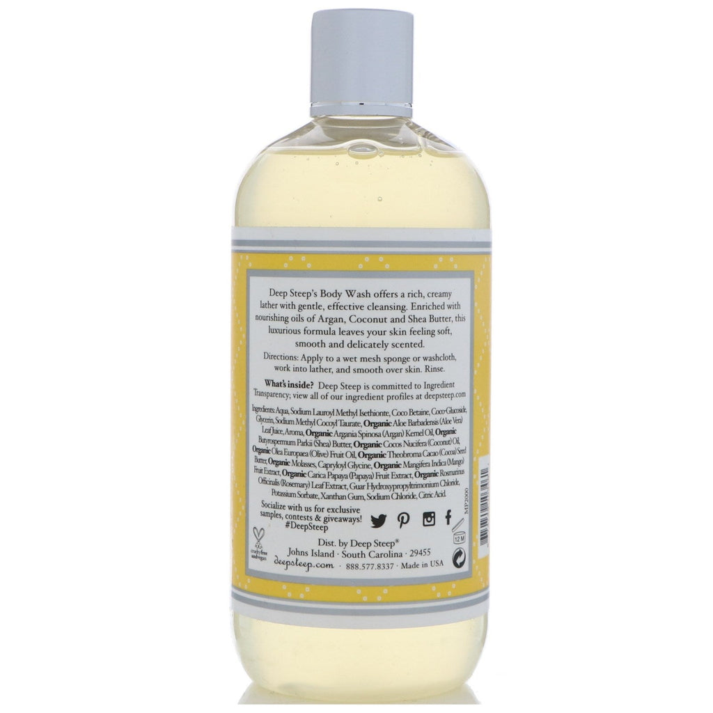 Deep Steep, Gel de baño, Mango Papaya, 17 fl oz (503 ml)