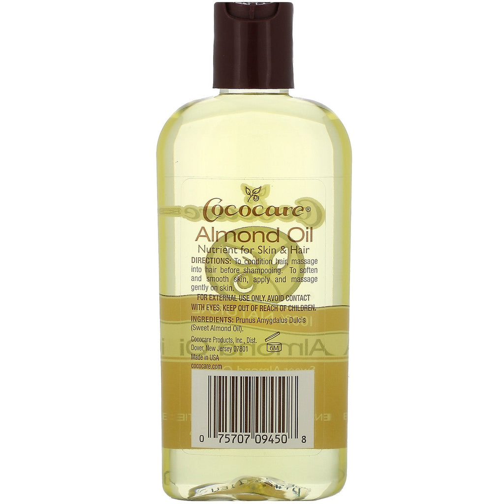 Cococare, 100% Natural Almond Oil, 4 fl oz (118 ml)