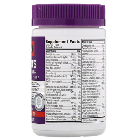 Swisse, Multivitamina Ultivite 50+ para mujeres, 60 tabletas