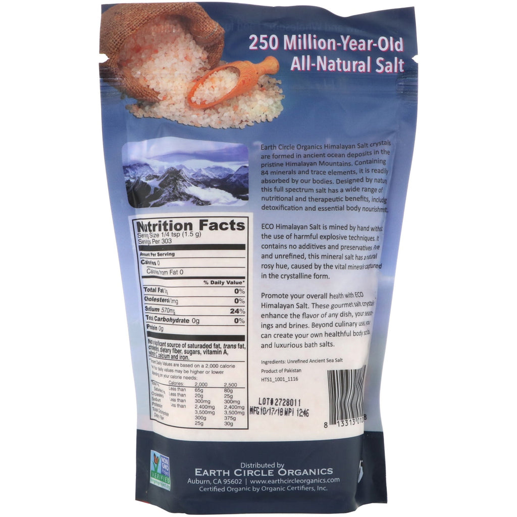 Earth Circle s, Himalayan Salt Crystals, Fine Grain, 16 oz (454 g)