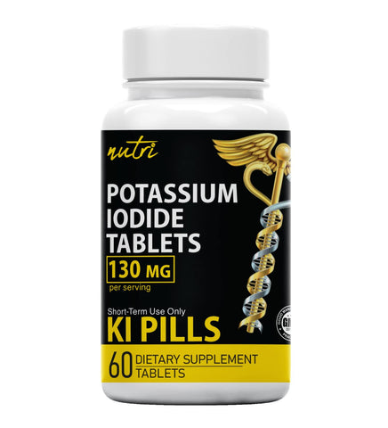 Nutri Potassium Iodide Tablets -- 130 mg - 60 Tablets