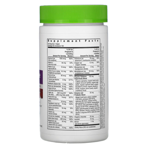 Rainbow Light, Multivitamina Prenatal One, 150 tabletas