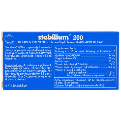 Nutricología, Stabilium 200, 30 Cápsulas