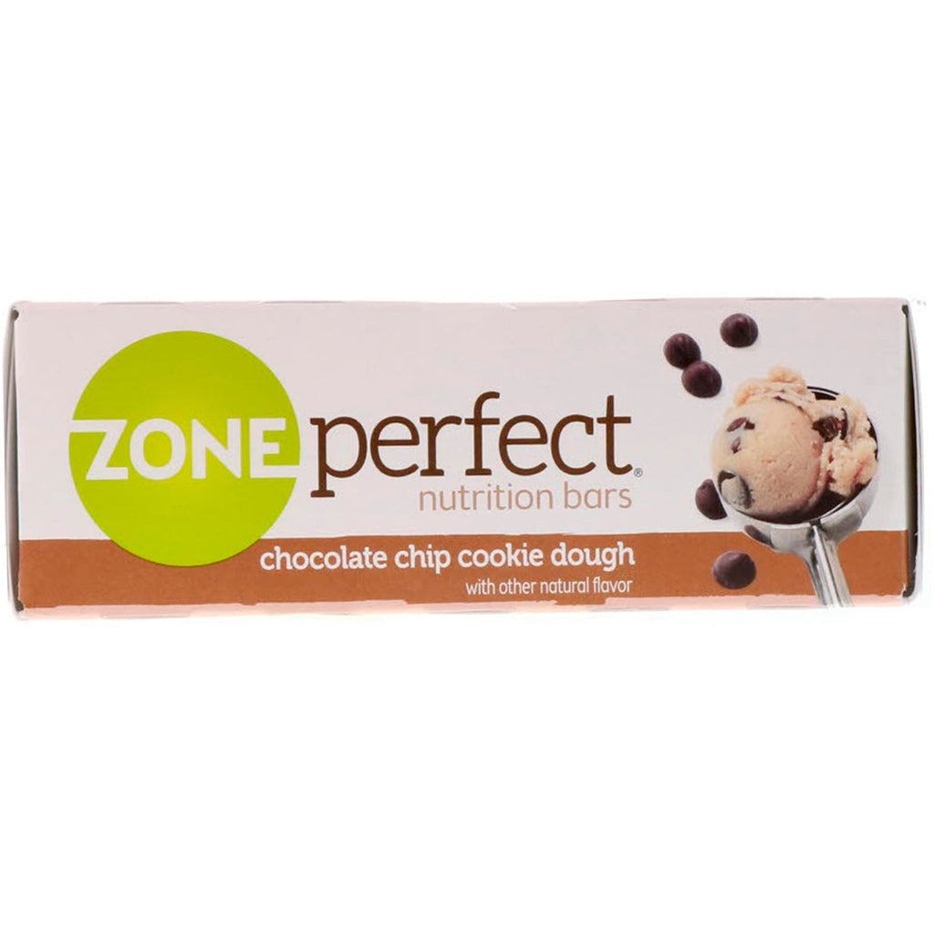 ZonePerfect, Nutrition Bars, Chocolate Chip Cookie Dough, 12 Bars, 1,58 oz (45 g) hver