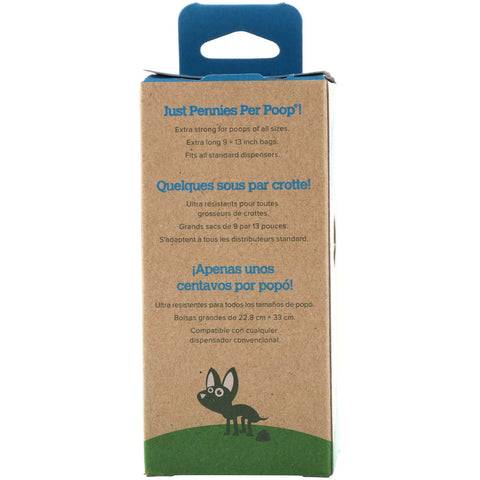 Earth Rated, Dog Waste Bags, Unscented, 120 Bags, 8 Refill Rolls