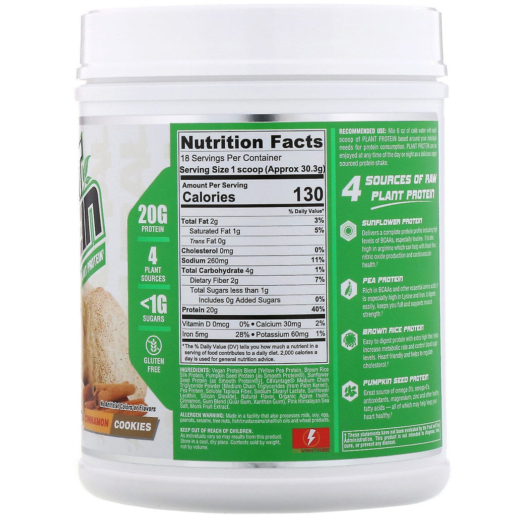 Nutrex Research, Natural Series, Planteprotein, Cinnamon Cookies, 1,2 lb (545 g)