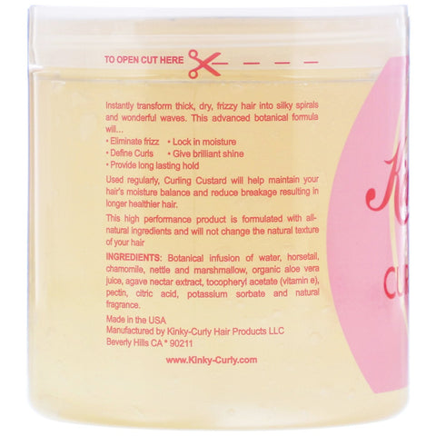 Kinky-Curly, Original Curling Custard, Natural Styling Gel, 8 oz