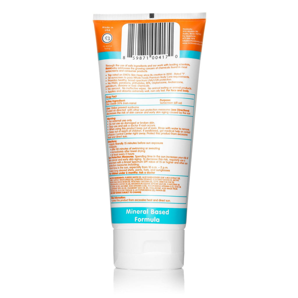 Think, Thinkbaby, Solcreme, SPF 50+, 6 fl oz (177 ml)