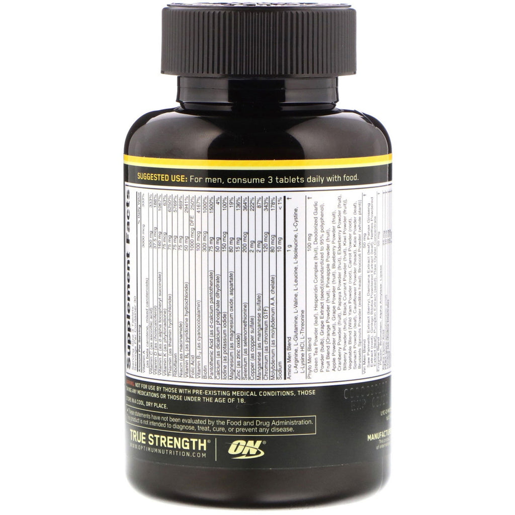 Optimum Nutrition, Opti-Men, 90 tabletas