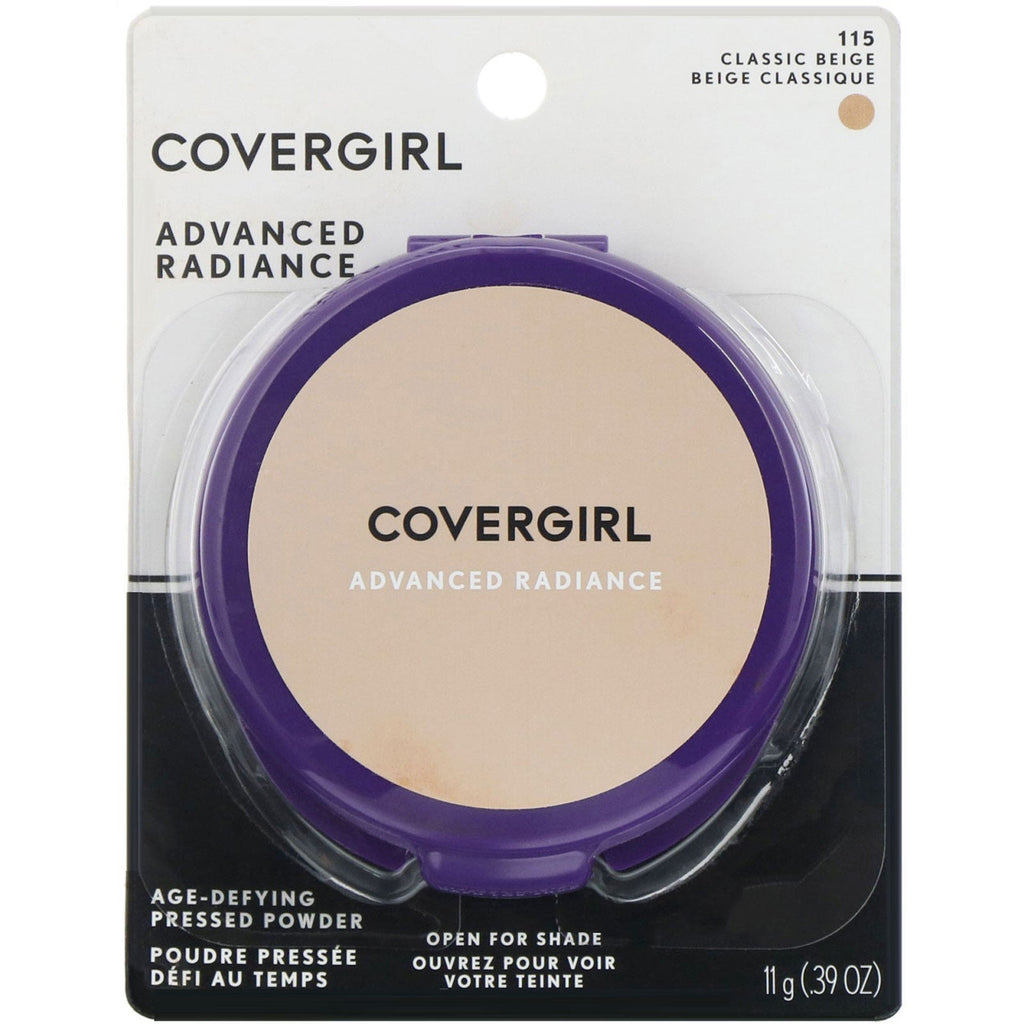 Covergirl, Advanced Radiance, Age-Defying, Pressed Powder, 115 Classic Beige,  .39 oz (11 g)