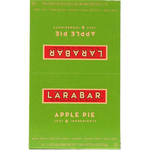 Larabar, den originale frugt- og nøddebar, æbletærte, 16 barer, 45 g (1,6 oz) hver