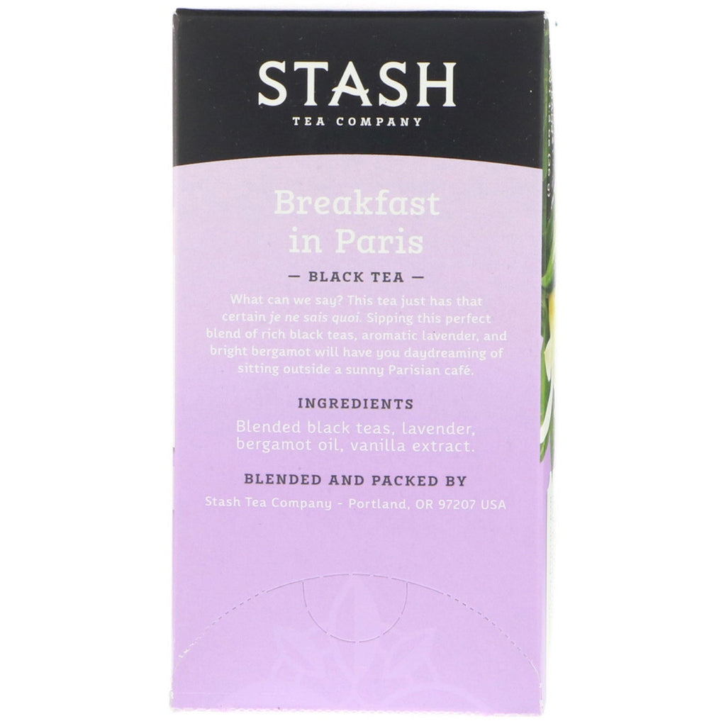 Stash te, sort te, morgenmad i Paris, 18 teposer, 1,2 oz (36 g)