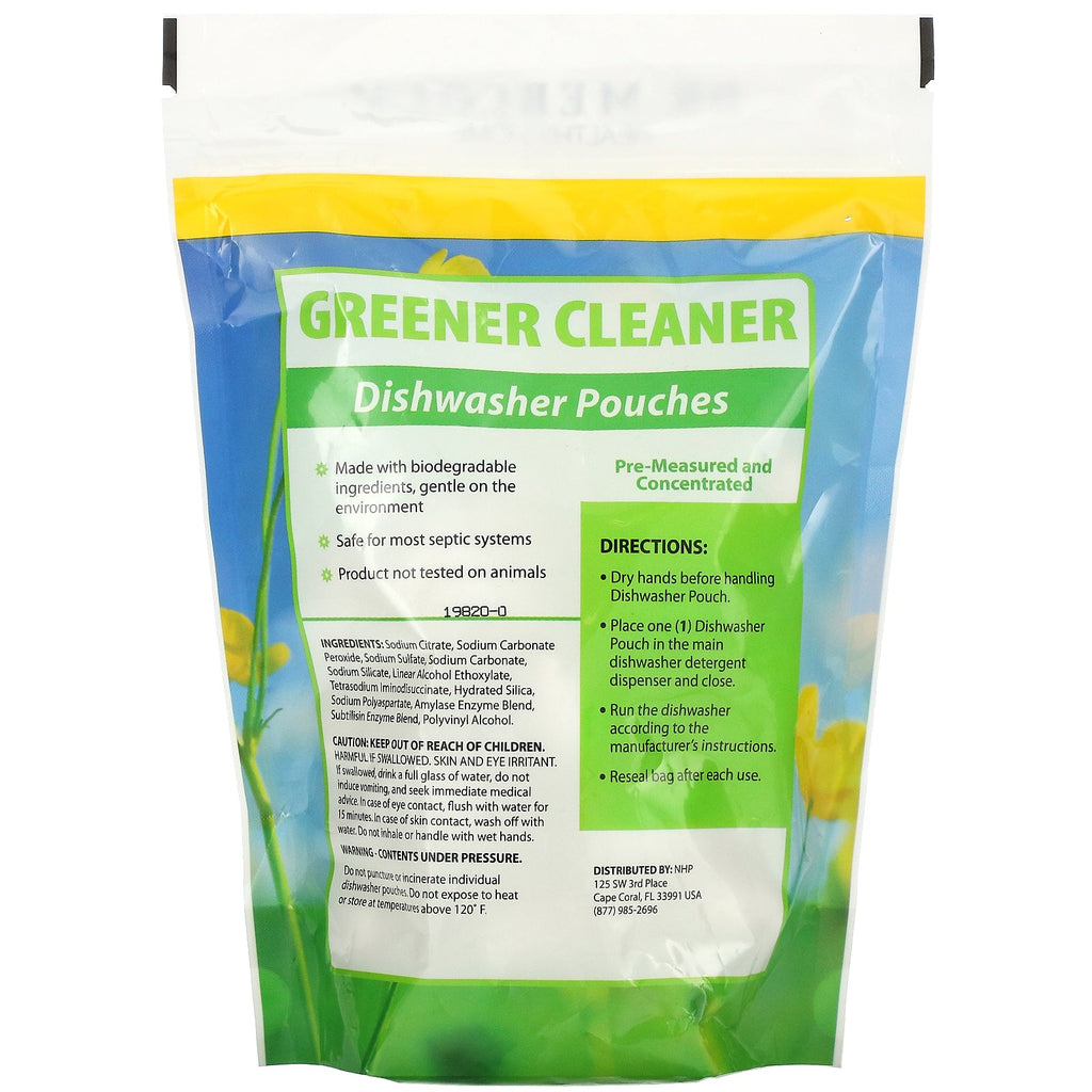 Dr. Mercola, Greener Cleaner, Dishwasher Pouches, 24 Pouches, 15.2 oz (431 g)