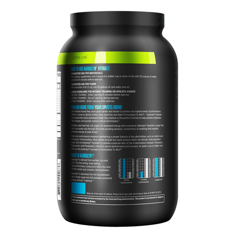 EFX Sports, Karbolyn Hydrate, Lemon Lime, 4,09 lbs (1856 g)