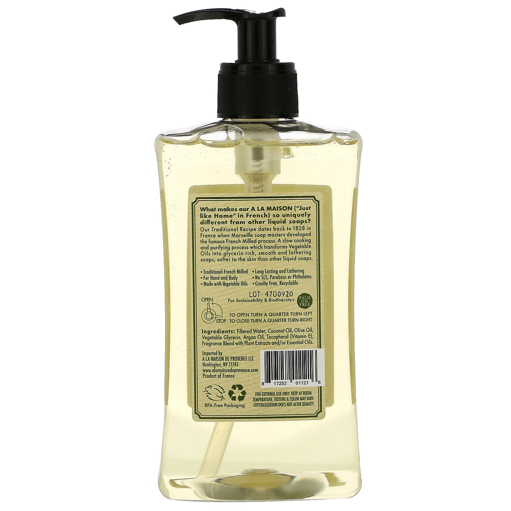 A La Maison de Provence, Hand & Body Liquid Soap, Yuzu Lime, 16.9 fl oz (500 ml)