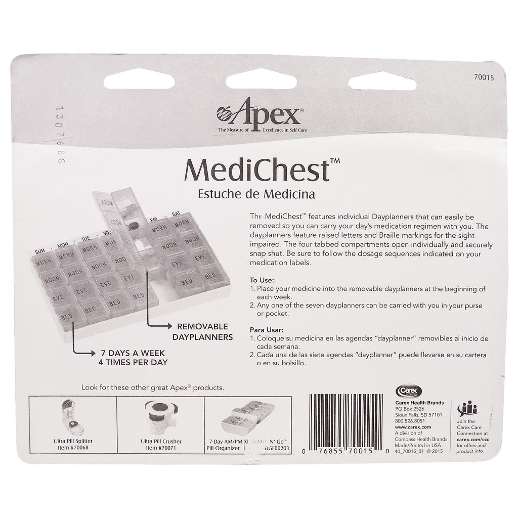 Apex, MediChest, Vitamin and Medication Organizer