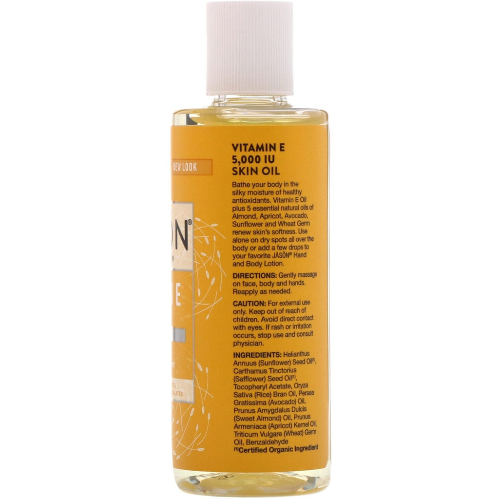 Jason Natural, Vitamin E Hud Oil, 5.000 IE, 4 fl oz (118 ml)