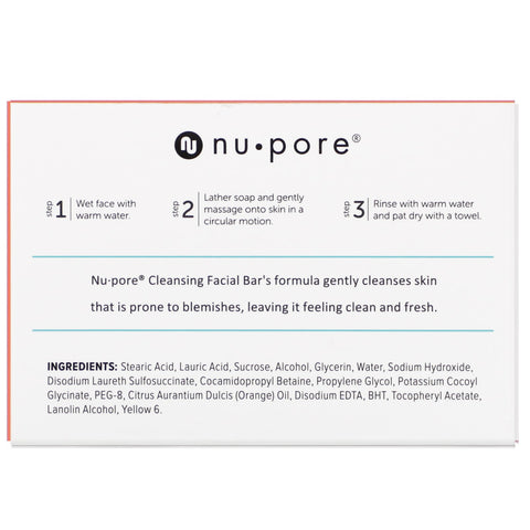 Nu-Pore, Cleansing Facial Bar for Blemish-Prone Skin, 3.5 oz (100 g)