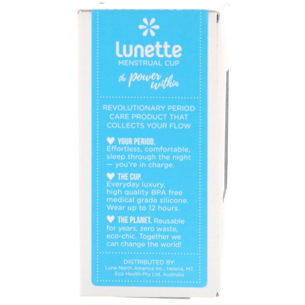 Lunette, genanvendelig menstruationskop, model 2, klar, 1 kop