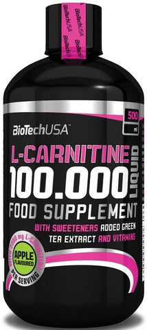 BioTechUSA, L-Carnitine 100.000, Apple - 500 ml.