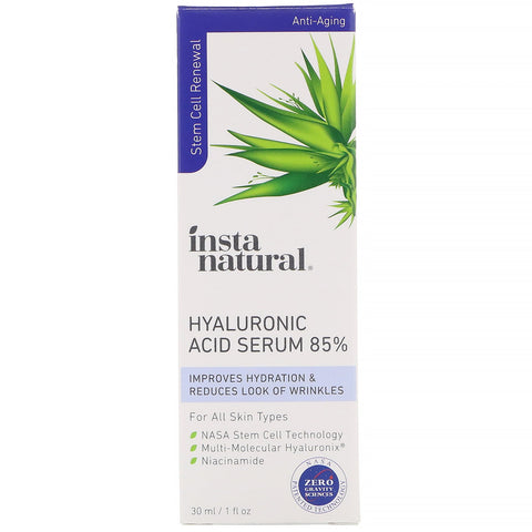 InstaNatural, Hyaluronic Acid Serum 85%, Anti-Aging, 1 fl oz (30 ml)