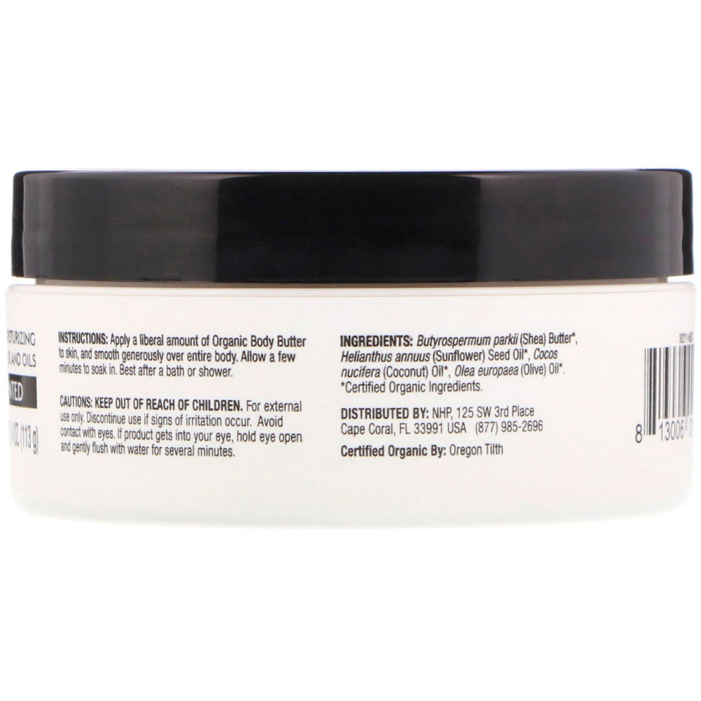 Dr. Mercola, Moisturizing Body Butter, uparfumeret, 4 oz (113 g)