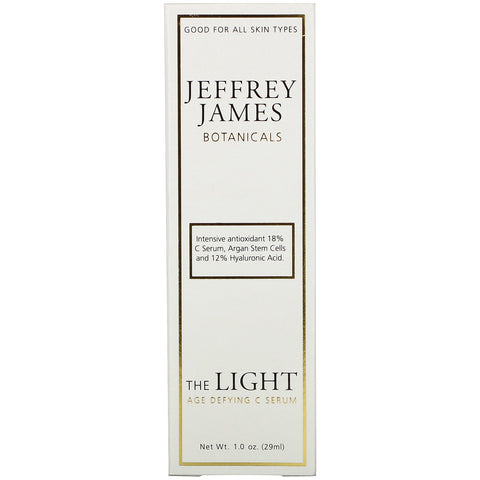 Jeffrey James Botanicals, The Light Age Defying C Serum, 1.0 oz (29 ml)