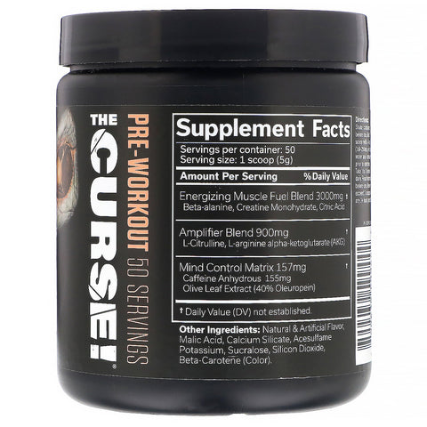 JNX Sports, The Curse, Pre-entrenamiento, Anillos de melocotón, 8,8 oz (250 g)