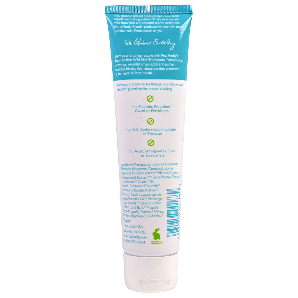 Real Purity, Toothpaste, Wild Mint, 6 oz (177 ml)