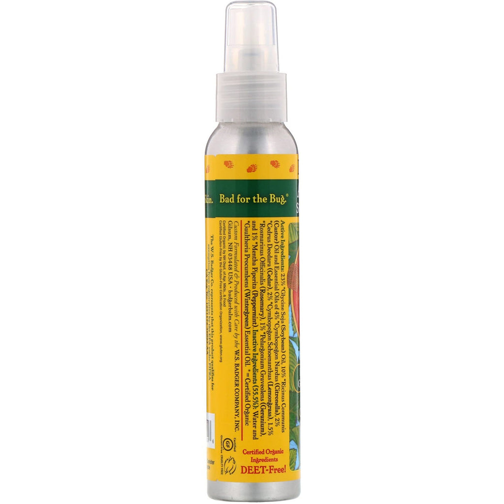 Badger Company, Antiinsectos, batido y spray, 4 fl oz (118,3 ml)