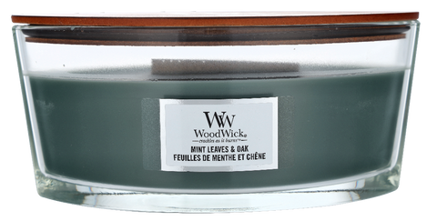 Woodwick Mint Leaves &amp; Oak Candle 453 gr