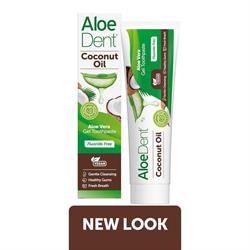 Aloe Dent Aloe Dent Coconut Oil Aloe Vera Gel Toothpaste Fluoride Free
