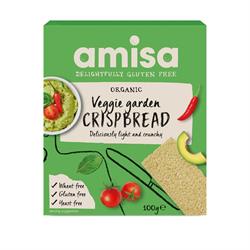 Amisa Amisa Gluten Free Veggie Garden Crispbread Organic 100g